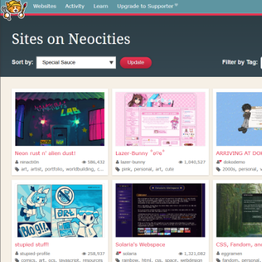 browse neocities